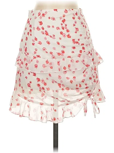 Pre-owned Princess Polly Casual Skirt In White