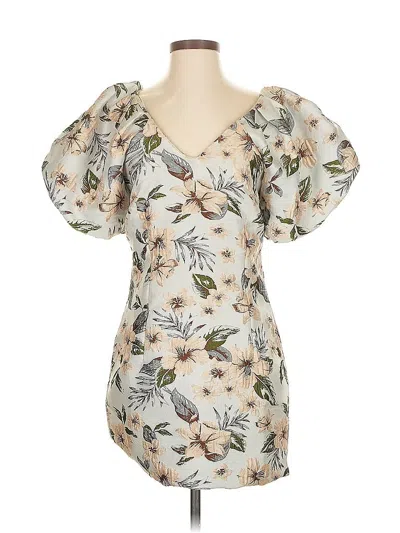 Pre-owned Avantlook Cocktail Dress In White