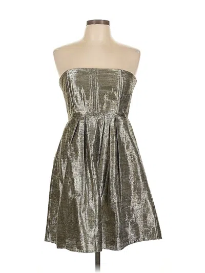 Pre-owned Alice And Olivia Alice + Olivia Cocktail Dress In Gold