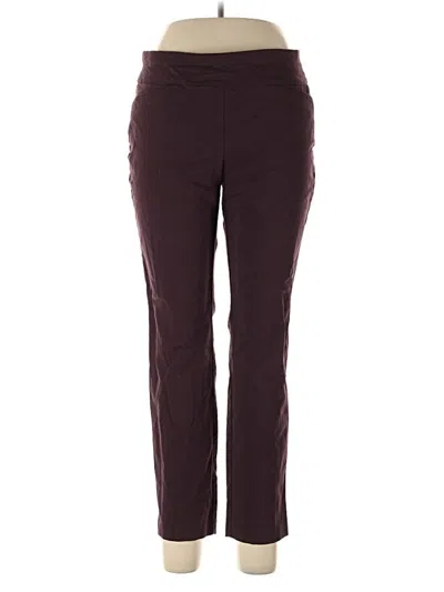 Pre-owned Van Heusen Active Pants In Burgundy