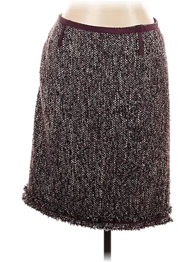 Pre-owned Talbots Casual Skirt In Burgundy