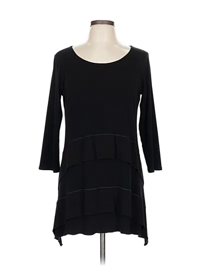 Pre-owned Eva Varro Long Sleeve Blouse In Black