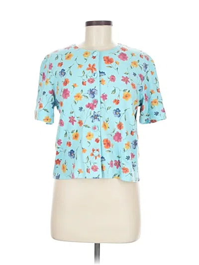 Pre-owned Talbots Cardigan Sweater In Blue