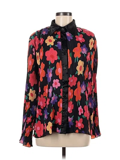 Pre-owned Unbranded Long Sleeve Blouse In Black