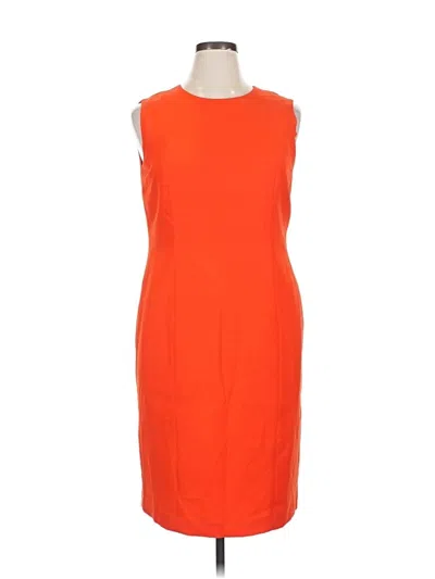 Pre-owned Kasper Cocktail Dress In Orange