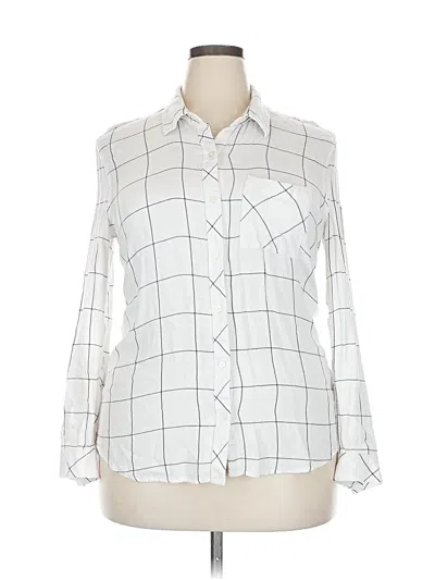 Pre-owned Gap Long Sleeve Button Down Shirt In White