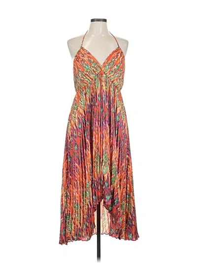 Pre-owned Laundry By Shelli Segal Cocktail Dress In Orange