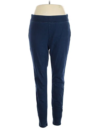 Pre-owned Lands' End Casual Pants In Blue