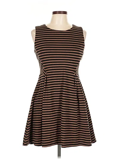 Pre-owned Bar Iii Casual Dress In Brown