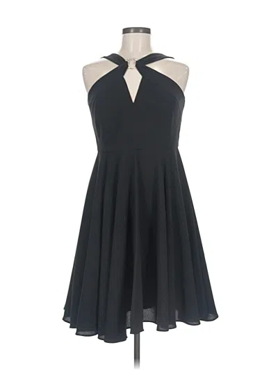 Pre-owned Halston Heritage Cocktail Dress In Black