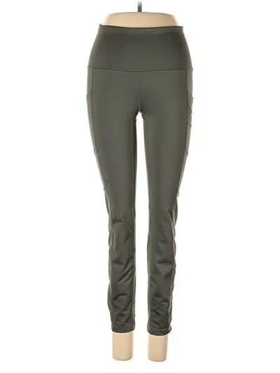 Pre-owned Reebok Active Pants In Green