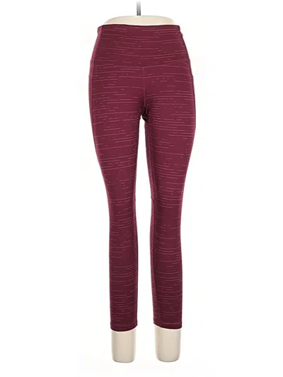 Pre-owned Champion Yoga Pants In Burgundy