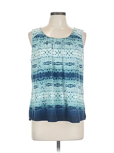 Pre-owned Chico's Sleeveless Blouse In Blue