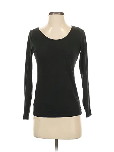 Pre-owned Loft Beach 3/4 Sleeve T-shirt In Black