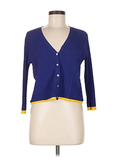 Pre-owned Autumn Cashmere Cardigan Sweater In Blue