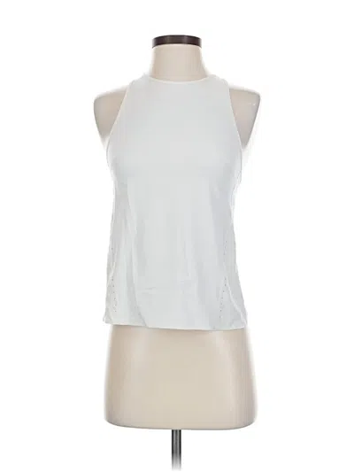Pre-owned Lululemon Athletica Tank Top White Halter Neckline Tops