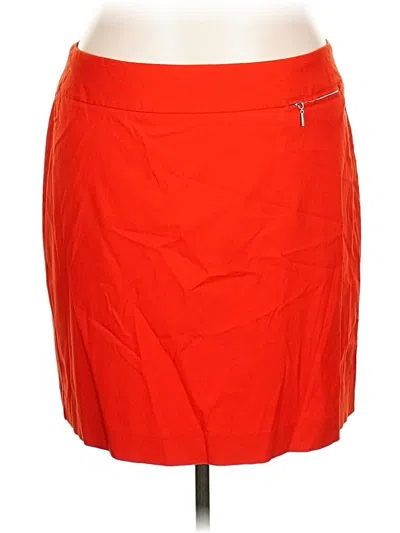Pre-owned Lane Bryant Casual Skirt In Orange
