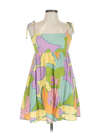 Pre-owned Show Me Your Mumu Cocktail Dress In Yellow