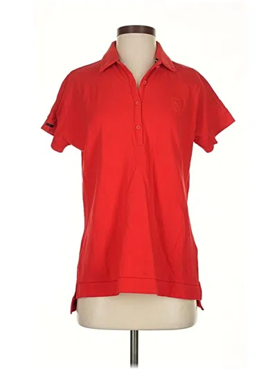 Puma Short Sleeve Polo Shirt In Multi