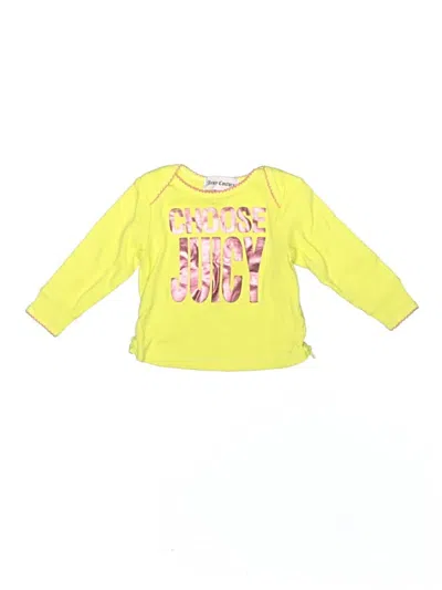 Pre-owned Juicy Couture Babies' 3/4 Sleeve T-shirt In Yellow