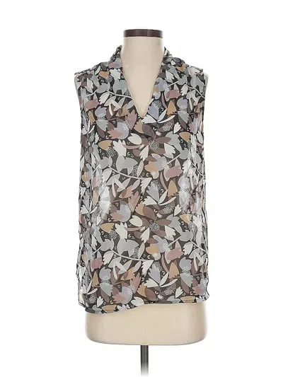 Pre-owned Anne Klein Sleeveless Blouse In Gray