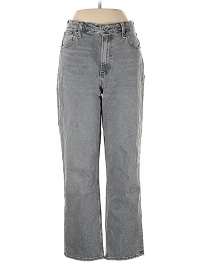 Pre-owned Abercrombie & Fitch Jeans In Gray