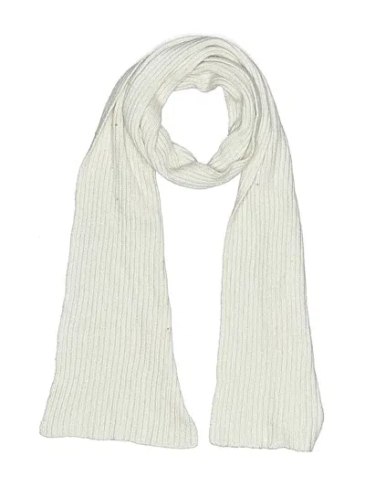 Pre-owned Norm Thompson Scarf In White