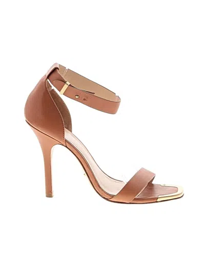 Pre-owned Pour La Victoire Heels In Brown