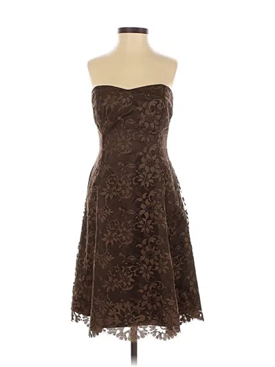 Pre-owned Shoshanna Cocktail Dress In Brown
