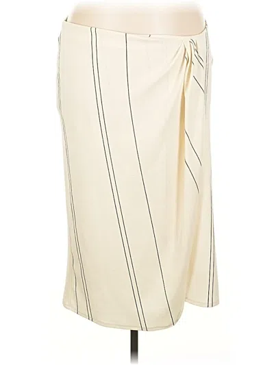 Pre-owned H&m Casual Skirt In White