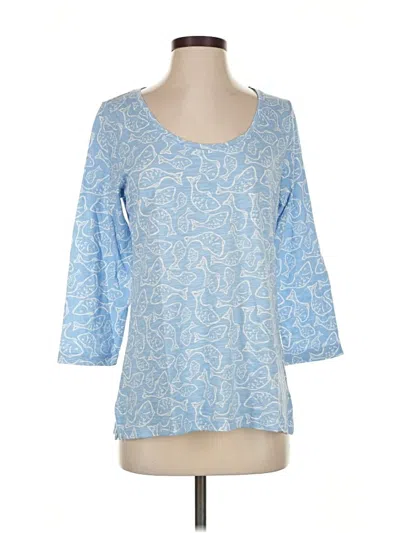 Pre-owned Vineyard Vines 3/4 Sleeve T-shirt In Blue