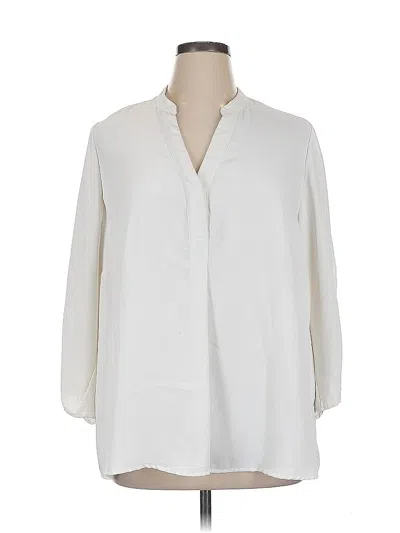 Pre-owned Vince Camuto 3/4 Sleeve Blouse In White