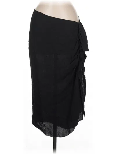 Pre-owned Silvia Tcherassi Silk Skirt In Black