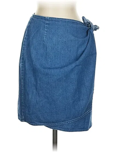 Pre-owned Gap Denim Skirt In Blue