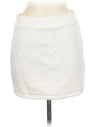 Pre-owned Reformation Jeans Casual Skirt In White