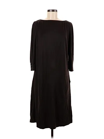 Pre-owned Lands' End Casual Dress In Black