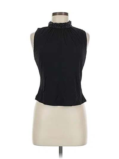 Pre-owned Talbots Sleeveless Blouse In Black