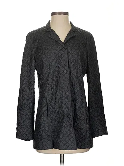 Pre-owned Eileen Fisher Jacket In Gray