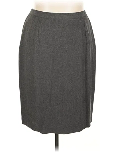 Pre-owned Chaus Formal Skirt In Gray