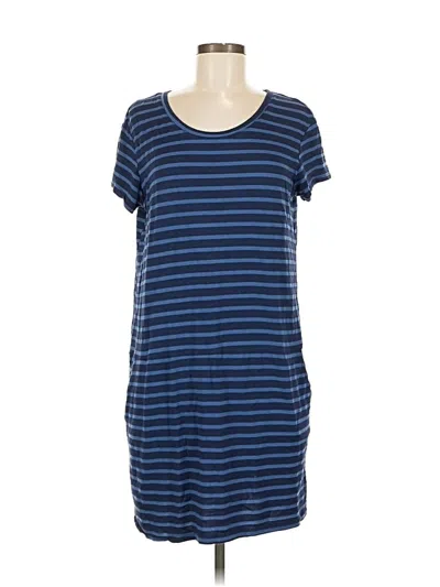 Pre-owned Caslon Short Sleeve T-shirt In Blue