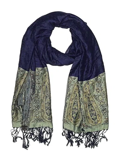 Pre-owned Unbranded Scarf In Blue