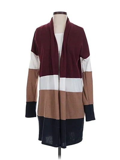 Pre-owned Beeson River Cardigan Sweater In Burgundy