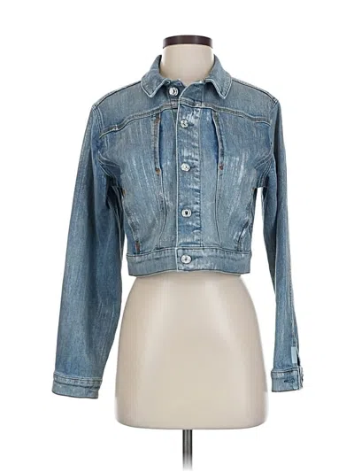 Pre-owned 7 For All Mankind Denim Jacket In Blue