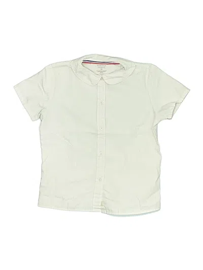 Pre-owned French Toast Kids' Short Sleeve Button Down Shirt In White