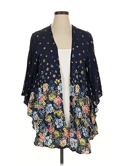 Pre-owned Torrid Kimono In Blue