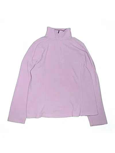 Pre-owned Lands' End Kids'  Fleece Jacket In Pink