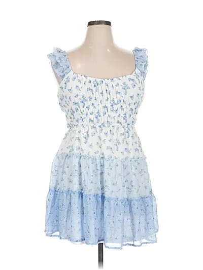 Pre-owned Assorted Brands Cocktail Dress In Blue