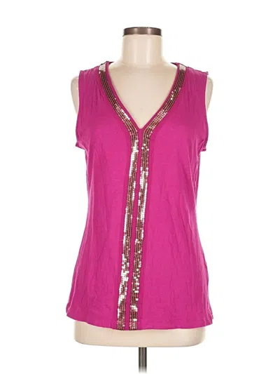 Pre-owned Banana Republic Factory Store Sleeveless T-shirt In Pink