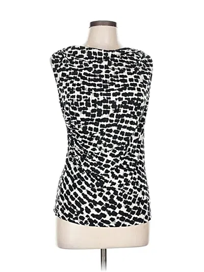 Pre-owned Ann Taylor Sleeveless Blouse In Black