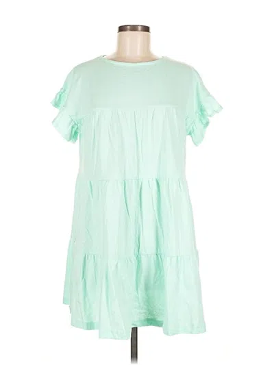 Pre-owned Asos Design Casual Dress In Green